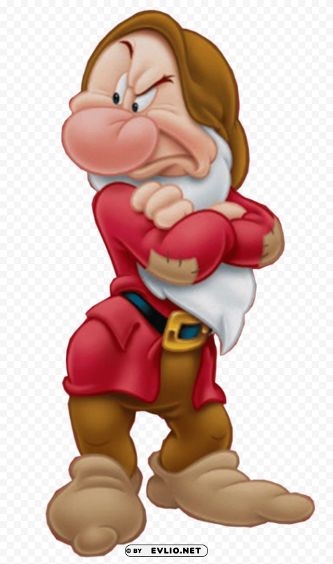 grumpy dwarf Isolated Illustration in HighQuality Transparent PNG