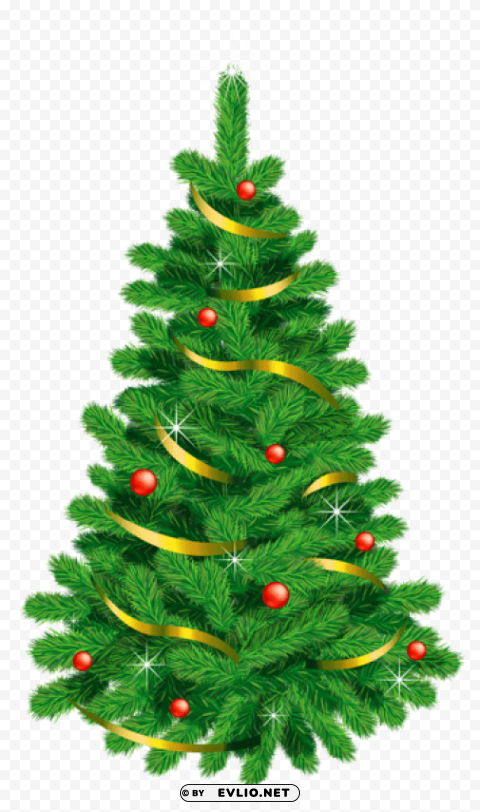  green deco christmas tree PNG images transparent pack