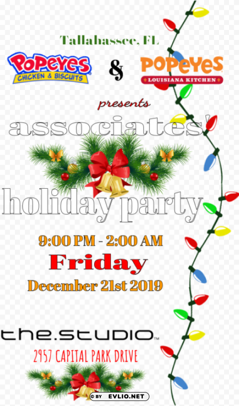 opeye's holiday party - christmas decoratio ClearCut Background PNG Isolated Subject PNG transparent with Clear Background ID 7079f1b2
