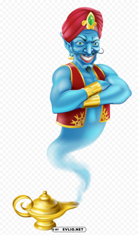 blue genie PNG Image Isolated with Transparency