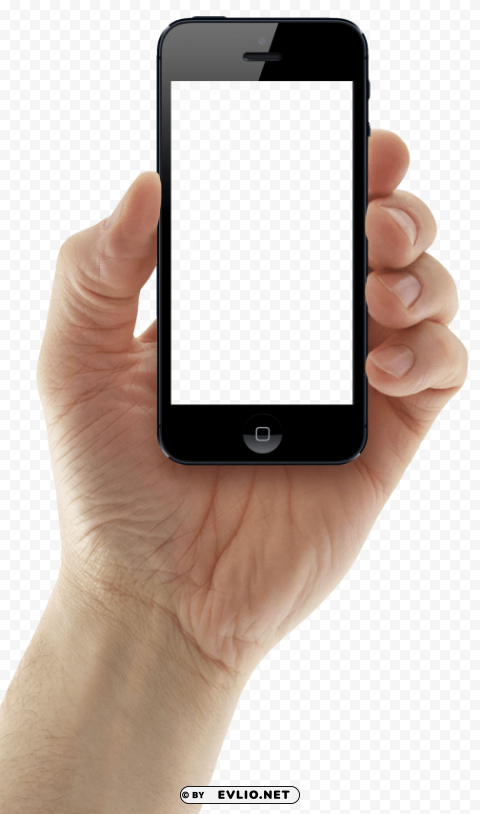 Hand Holding iPhone PNG with no bg