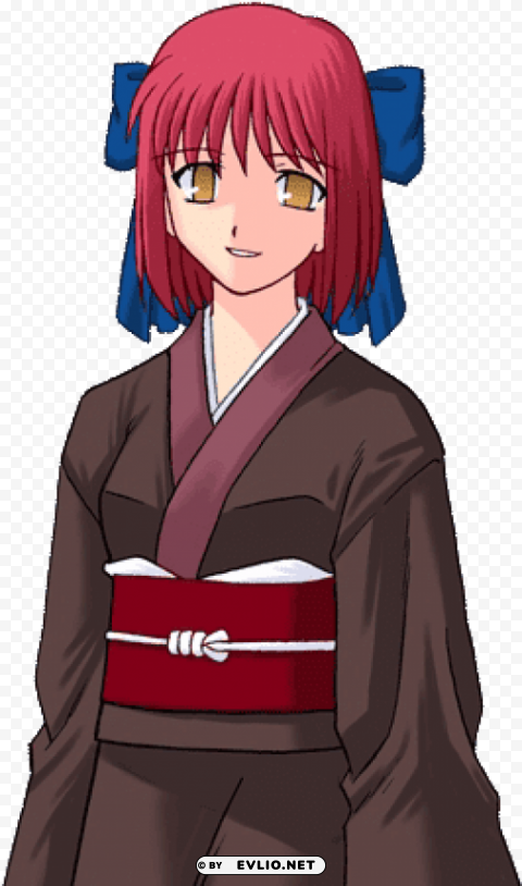 tsukihime kohaku smile Isolated Object with Transparency in PNG