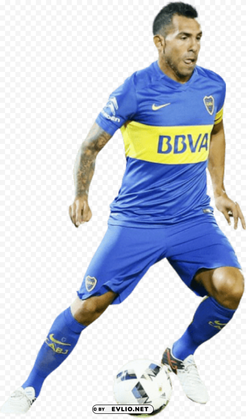 carlos tevez PNG Graphic Isolated with Clear Background