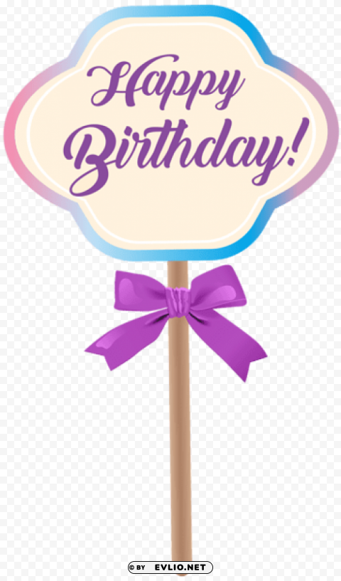 Happy Birthday Deco Isolated Illustration In Transparent PNG