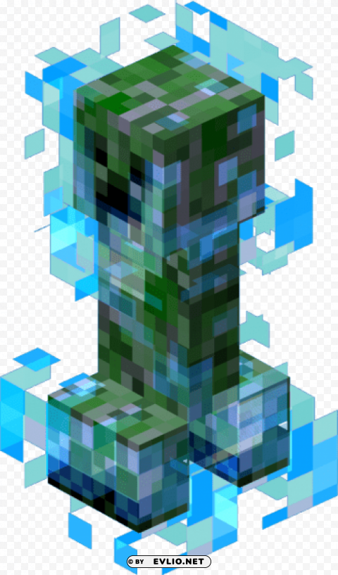 minecraft creeper PNG Graphic Isolated on Clear Backdrop