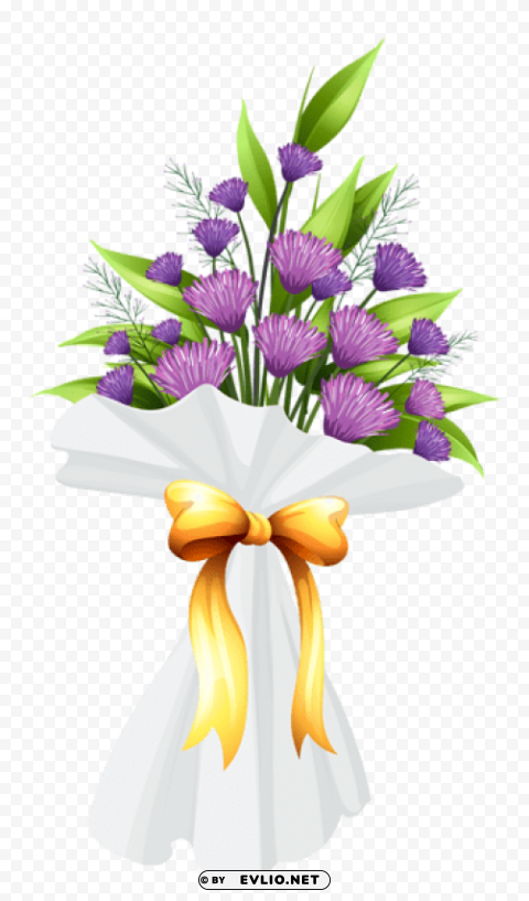 Purple Flowers Bouquet Transparent PNG Pictures Archive