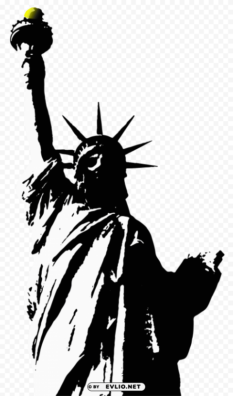 statue of liberty PNG images with alpha transparency layer