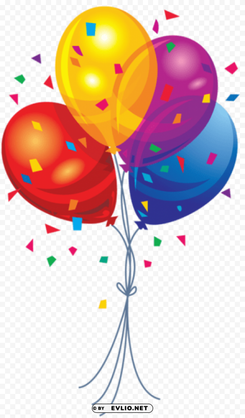transparent multi color balloons PNG images with alpha transparency wide selection