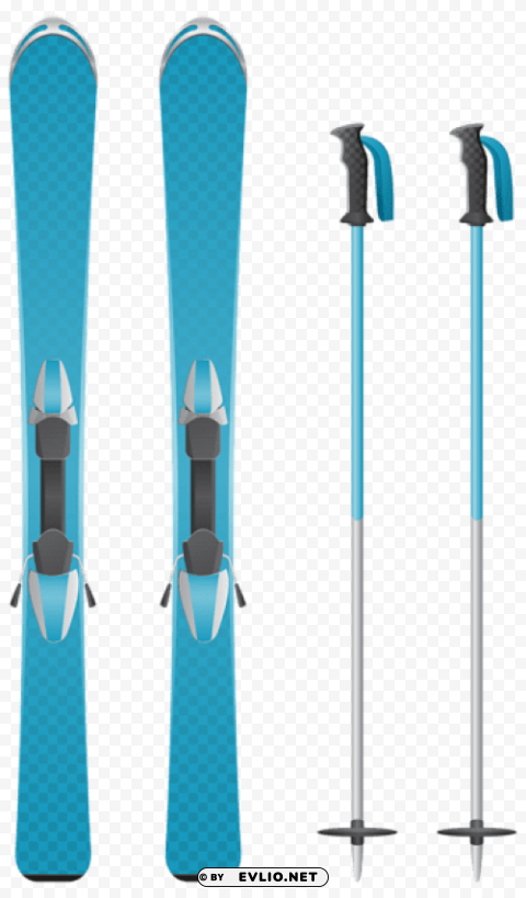 blue skis Transparent PNG images with high resolution PNG Images 9bbd772a