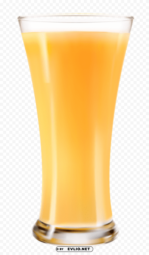 glass with orange juice vector Isolated Subject in Transparent PNG Format