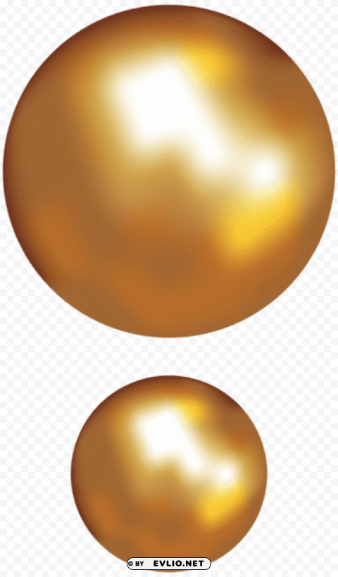 gold pearls transparent Free PNG images with alpha channel