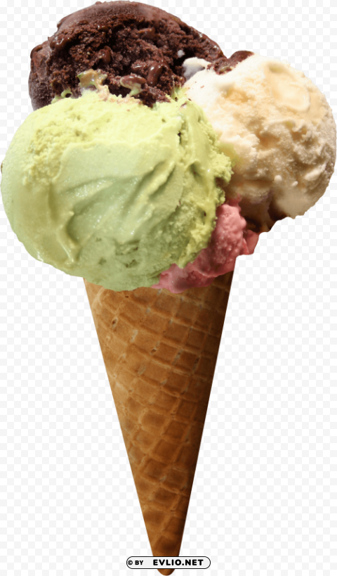 horn three tastes ice cream Clear background PNG elements