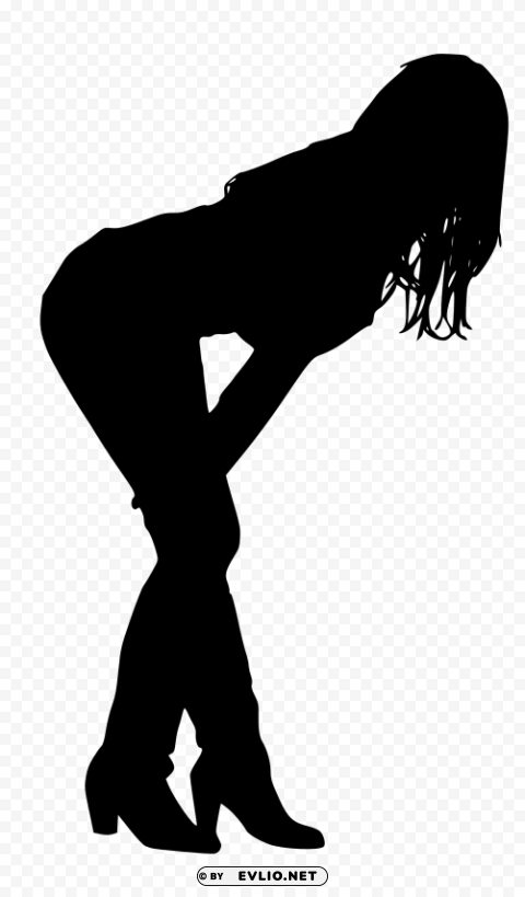 woman silhouette PNG files with clear background collection
