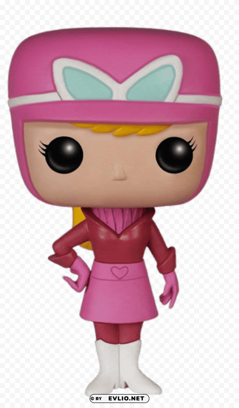 penelope pitstop funko pop figurine ClearCut Background PNG Isolated Item
