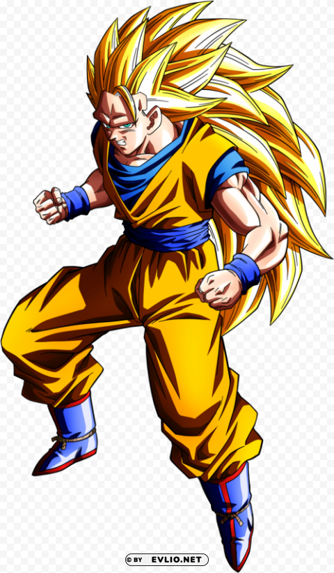 dragon ball goku ssj 3 HighResolution Isolated PNG with Transparency