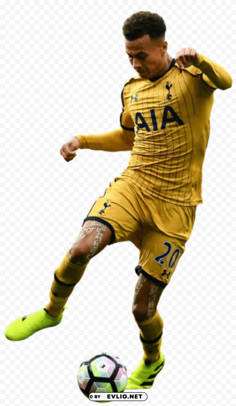 dele alli Transparent Background PNG Isolated Character