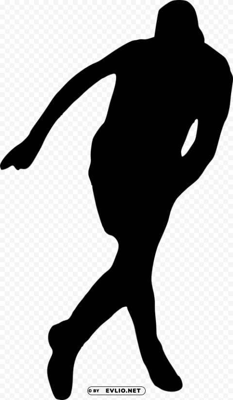 football player silhouette Transparent PNG graphics variety