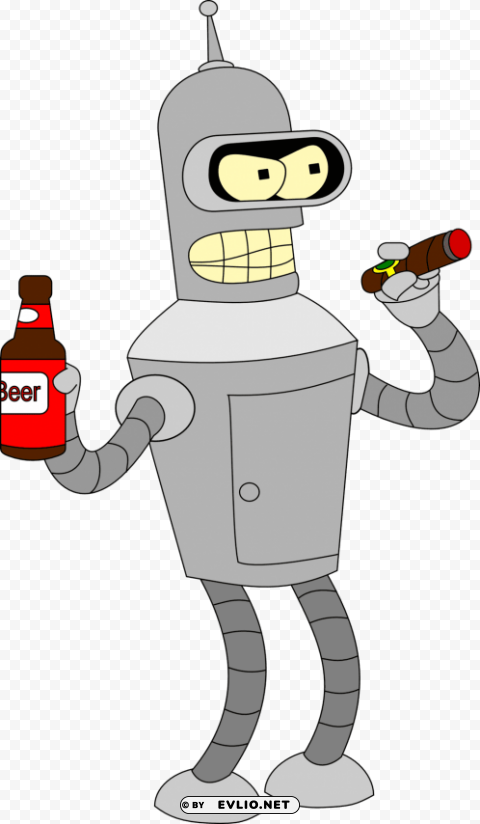 futurama bender PNG Image with Clear Isolation