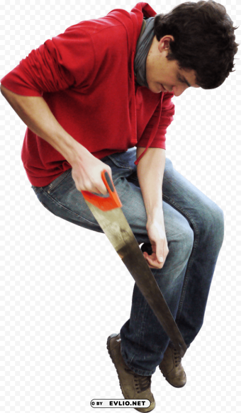 sawing sitting Clear background PNG graphics