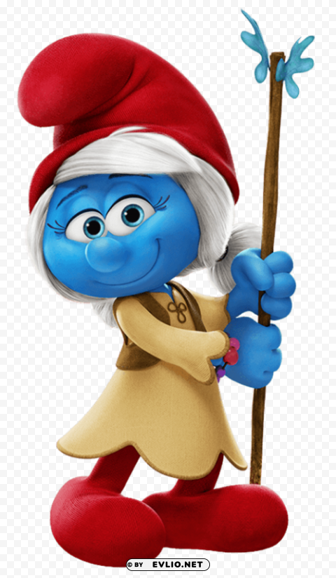 willow smurf Isolated Character in Transparent Background PNG