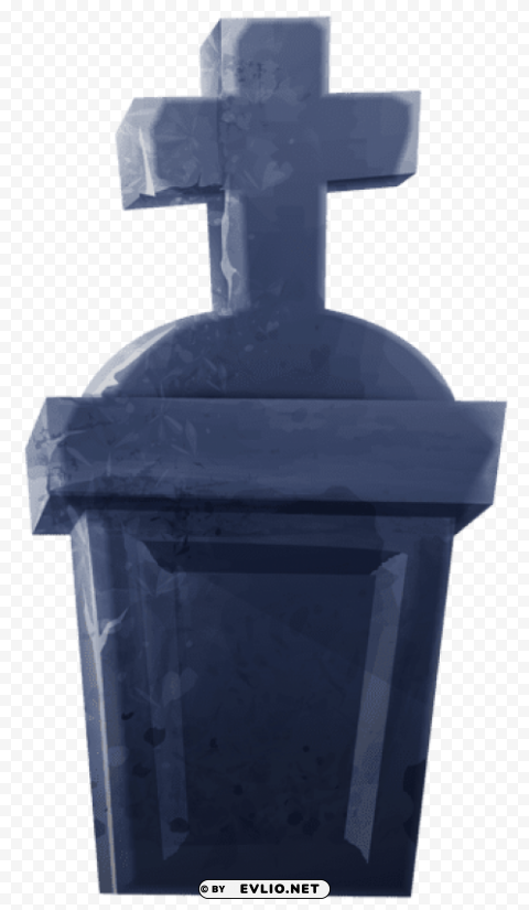 tombstone with cross HighResolution Transparent PNG Isolated Graphic