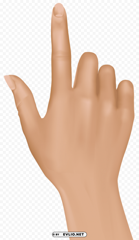 Tuching Finger Hand PNG With Isolated Transparency