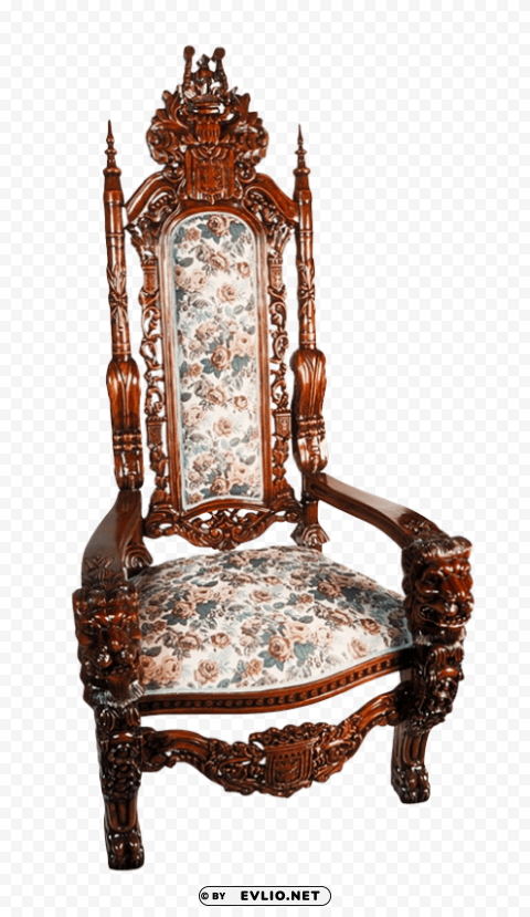 old vintage chair Transparent Background Isolated PNG Item