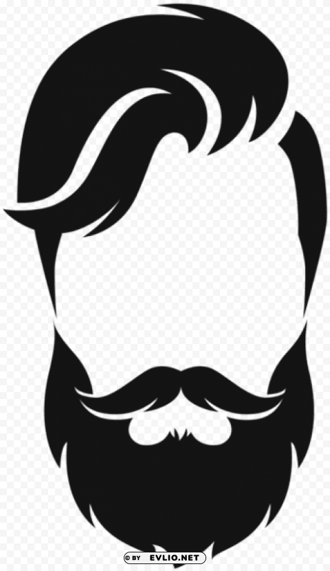 Hipster Hair Isolated Character In Transparent PNG Format