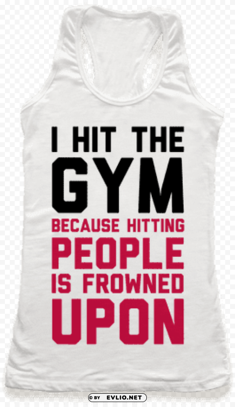 hit the gym because hitting people Isolated Illustration in HighQuality Transparent PNG