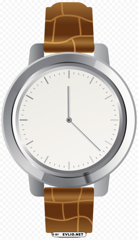 brown wrist watch Isolated Element on HighQuality PNG