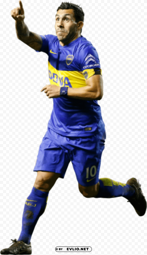 carlos tevez PNG with Transparency and Isolation