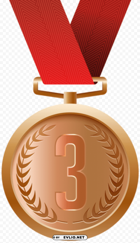 bronze medal PNG Graphic Isolated on Clear Backdrop