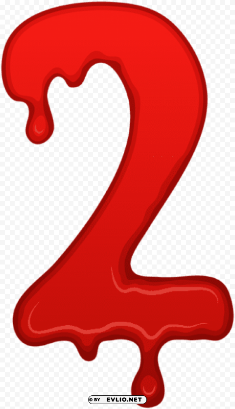 bloody number two PNG transparency images