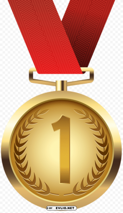 gold medal Isolated Graphic on HighQuality PNG clipart png photo - 7d3b395c