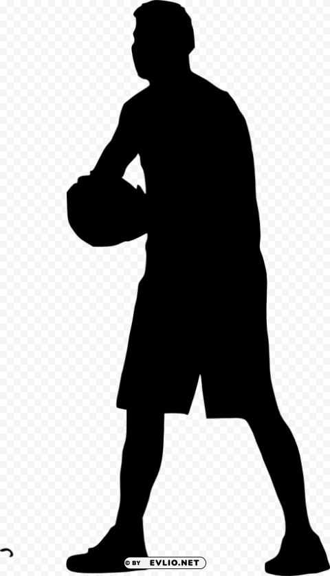 basketball player silhouette Transparent PNG vectors