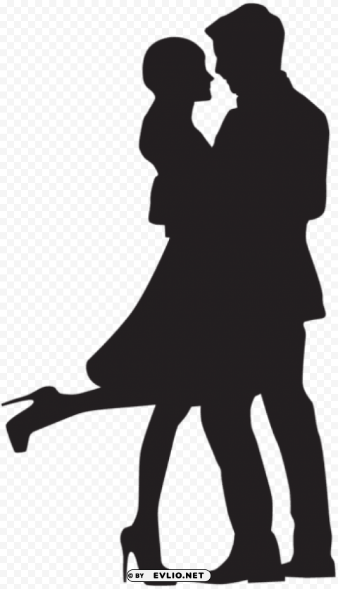 couple in love silhouette Free PNG images with transparent background