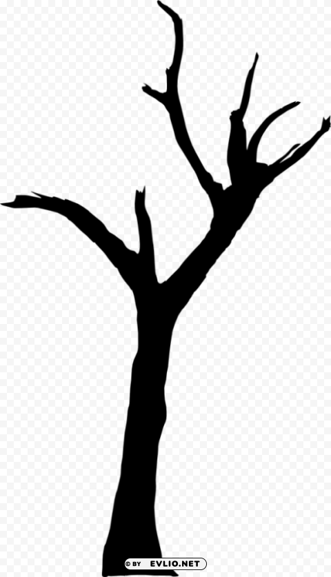 dead tree silhouette Transparent PNG images for printing