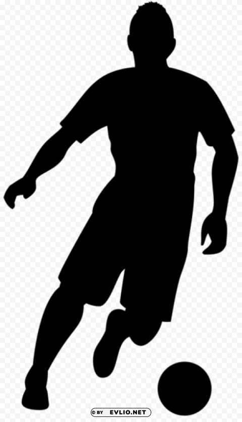 football player silhouette PNG images with clear backgrounds