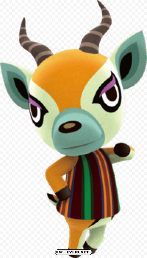 animal crossing lopez Isolated Design in Transparent Background PNG