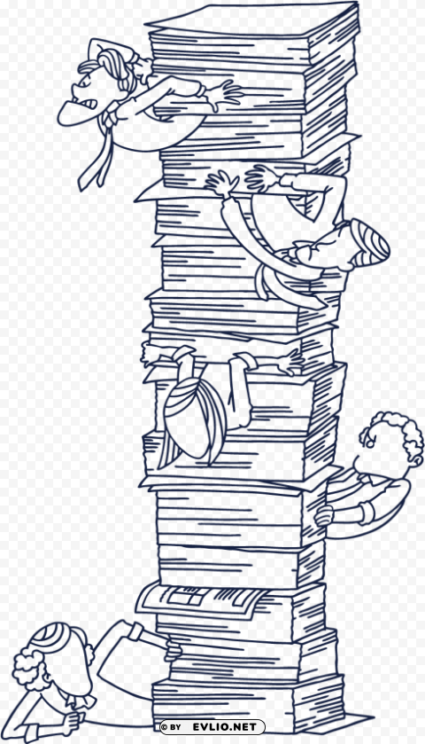books stack pile Isolated Subject with Transparent PNG