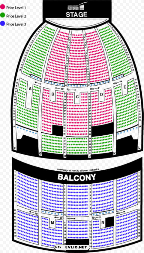 iu auditorium seating chart with seat numbers Clear Background PNG with Isolation