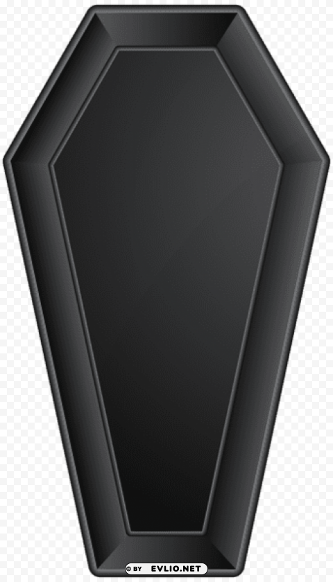 black coffin Isolated Item in Transparent PNG Format