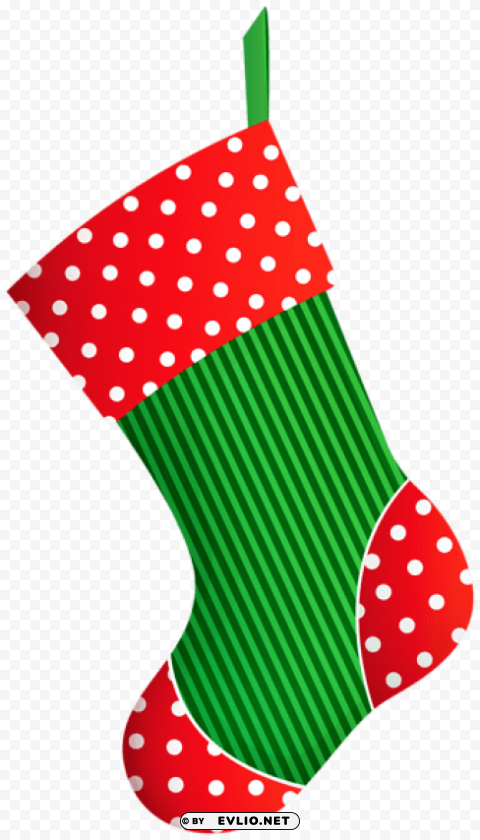 christmas decorative stocking Isolated Graphic Element in HighResolution PNG