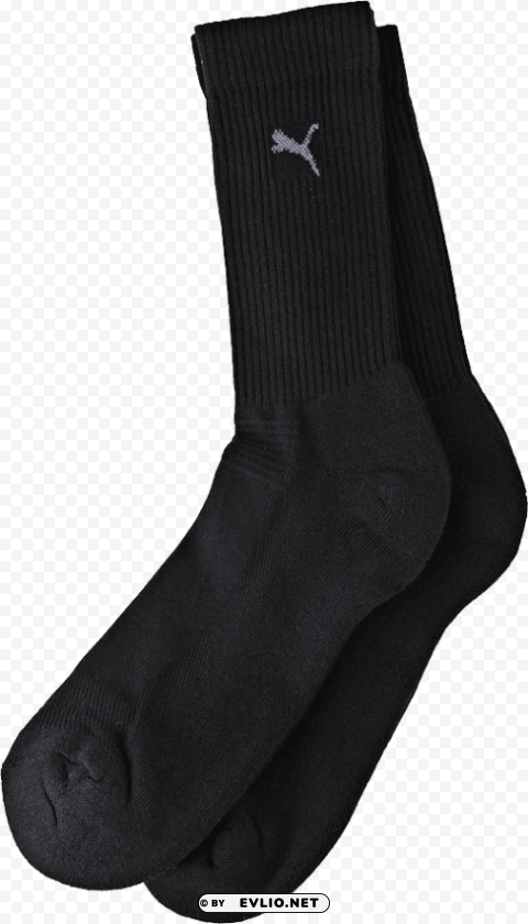 socks black PNG with no bg