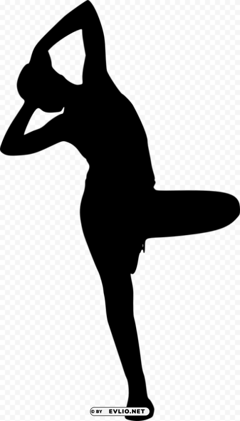 fitness silhouette PNG files with clear backdrop collection