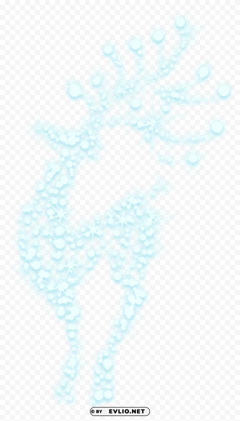 ice reindeer Transparent PNG Isolated Subject