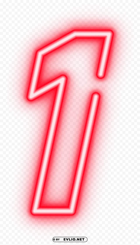 one red neon PNG transparent stock images