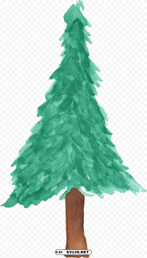 Watercolor Christmas Tree Free PNG Images With Alpha Transparency Comprehensive Compilation
