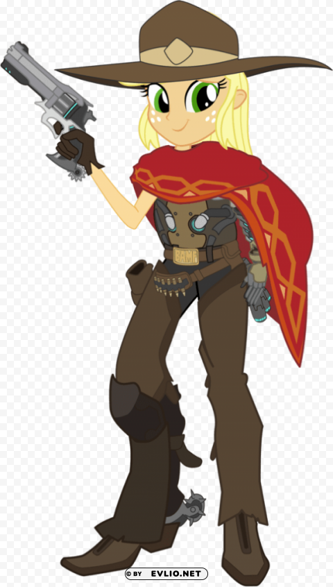 overwatch mccree mlp Isolated Item with Transparent PNG Background