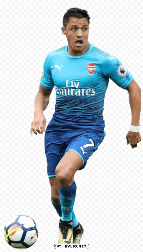 alexis sanchez Transparent PNG Isolated Element with Clarity